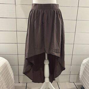 Forever 21 Gray Midi A-Line Skirt